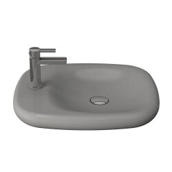 Bocchi Fenice Çanak Lavabo 54 cm Mat Gri 1489-006-0126 - 1