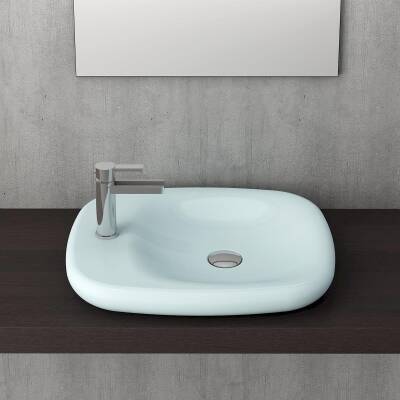 BOC FENICE ÇANAK LAVABO 54 CM - M.BUZ MAVİSİ - 1