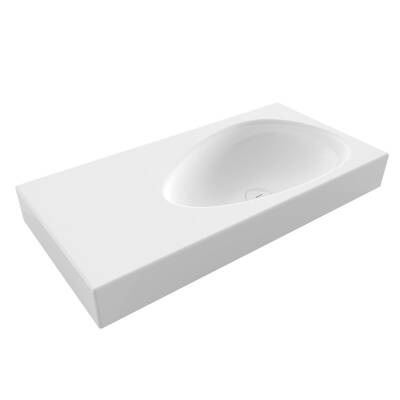 BOC FENICE ETAJERLİ LAVABO 90 CM-D.SİZ- P.BEYAZ - 1