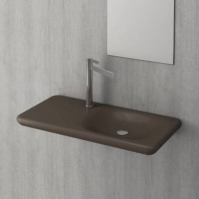 BOC FENICE ETAJERLİ LAVABO 90 CM- M.KAHVE - 1