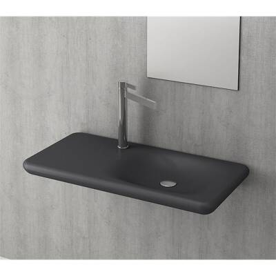 BOC FENICE ETAJERLİ LAVABO 90 CM- M.ANTRASİT - 1