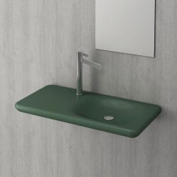 BOC FENICE ETAJERLİ LAVABO 90 CM- M.YEŞİL - 