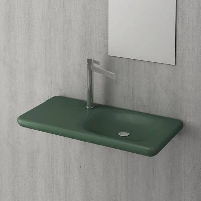 BOC FENICE ETAJERLİ LAVABO 90 CM- M.YEŞİL - 1