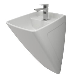 Bocchi Firenze Asma Monoblok Lavabo, 48 cm, Mat Beyaz 1082-002-0126 - BOCCHI