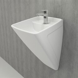 Bocchi Firenze Asma Monoblok Lavabo, 48 cm, Mat Beyaz 1082-002-0126 - BOCCHI (1)