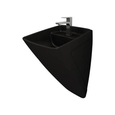 Bocchi Firenze Asma Monoblok Lavabo, 48 cm, Mat Siyah 1082-004-0126 - 1