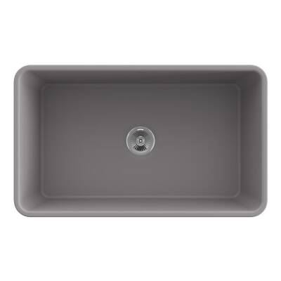 Bocchi Lavello Desenli Seramik Eviye 76 Cm Mat Gri 1336-006-0120 - 2