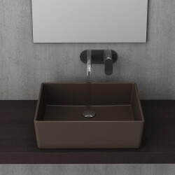 Bocchi Milano Çanak Lavabo 50 cm Mat Kahverengi 1215-025-0125 - 2