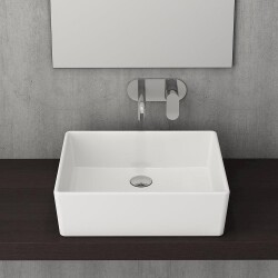 Bocchi Milano Çanak Lavabo 50 cm Parlak Beyaz 1215-062-0125 - 2