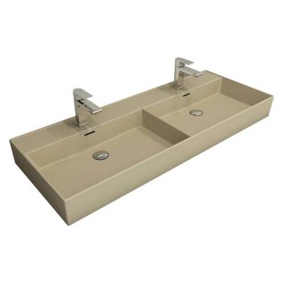 Bocchi Milano Çift Gözlü Lavabo 120 cm Mat Yasemin 1393-007-0132 - 1