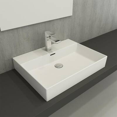 Bocchi Milano Lavabo 60 Cm Mat Beyaz 1376-002-0126 - 2