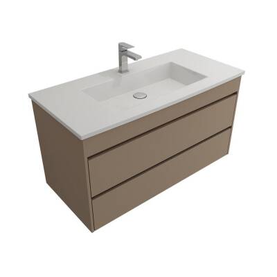 BOC MİLANO S 60cm LAVABO DOLABI MAT ANTİK KAHVE - 1