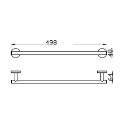 Bocchi Piave Havluluk Uzun 498 mm Mat Beyaz 3015 0013 BZ - 3