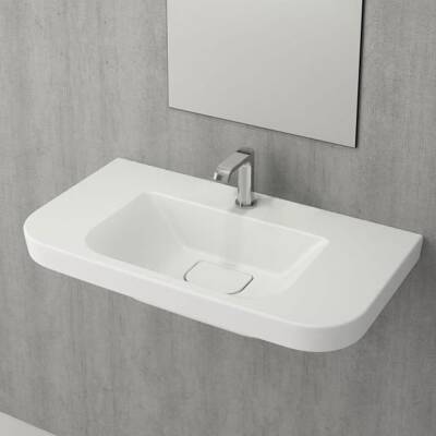 Bocchi Speciale Lavabo 85 cm Parlak Beyaz 1231-001-0126 - 2