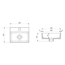 Bocchi Sottile Slim Line Batarya Banklı Lavabo 30 Cm Mat Gri 1470-006-0126 - 2