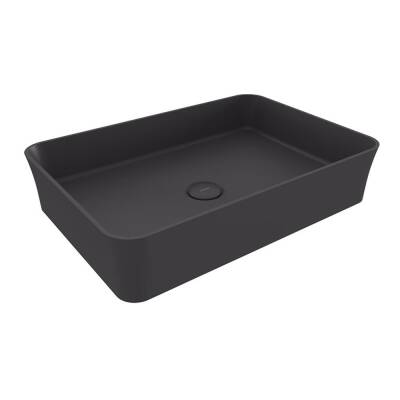 Bocchi Sottile Slim Line Çanak Lavabo 55 Cm Mat Antrasit 1476-020-0125 - 1