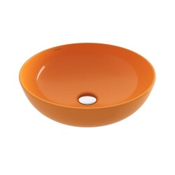 Bocchi Sottile Slim Line Çanak Lavabo 38 cm Parlak Mandalina Sarısı 1494-021-0125 - 1