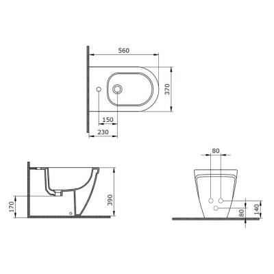 Bocchi Taormina Arch Yerden Bide Mat Gri 1019-006-0120 - 3