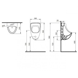 Bocchi Taormina Pisuvar Arkadan Su Girişli Parlak Bisküvi 1070-014-0131 - BOCCHI (1)