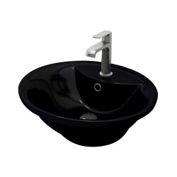 Bocchi Verona Çanak Lavabo 50 cm Parlak Siyah 1046-005-0126 - 1