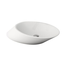 Bocchi Vessel Yatay Çanak Lavabo 72 cm Mat Beyaz 1013-002-0125 - BOCCHI