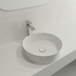 Bocchi Sottile Slim Line Çanak Lavabo 38 Cm Parlak Beyaz 1478-001-0125 - 1