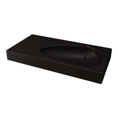 Bocchi Etna Etajerli Lavabo 90 cm Mat Siyah 1115-004-0125 - 1