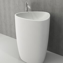 Bocchi Etna Monoblok Yerden Lavabo Mat Beyaz 1075-002-0125 - 2