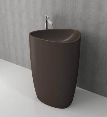 Bocchi Etna Monoblok Yerden Lavabo Mat Kahverengi 1075-025-0125 - 2