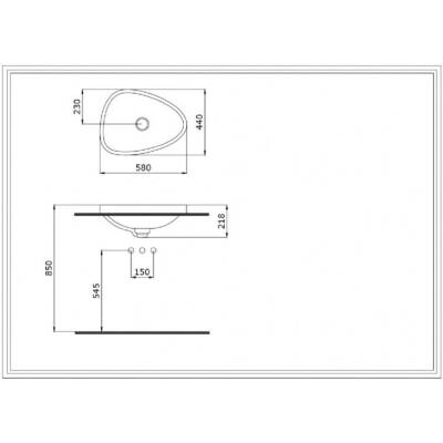 Bocchi Etna Tezgah Üstü Lavabo 58 cm Mat Gri 1112-006-0125 - 2