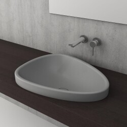 Bocchi Etna Tezgah Üstü Lavabo 58 cm Mat Gri 1112-006-0125 - BOCCHI