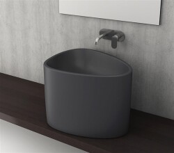 Bocchi Etna Tezgah Üstü Monoblok Lavabo Mat Antrasit 1162-020-0125 - BOCCHI (1)