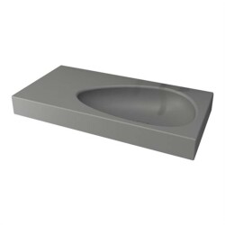 Bocchi EtnaEtajerli Lavabo Delikli 90 cm Mat Gri 1115-006-0126 - 1