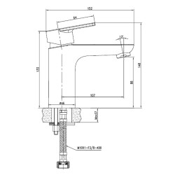 Bocchi Evo Tek Kumandalı Lavabo Bataryası Krom 1026 0001 - 2