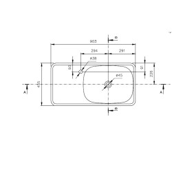 Bocchi Fenice Lavabo Etajerli 90 cm Parlak Kırmızı 1490-019-0126 - 2