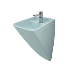 Bocchi Firenze Asma Monoblok Lavabo, 48 cm, Mat Buz Mavi 1082-029-0126 - BOCCHI
