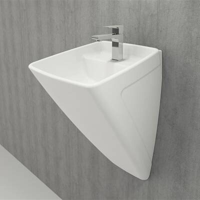 Bocchi Firenze Asma Monoblok Lavabo, 48 cm, Parlak Beyaz 1082-001-0126 - 4