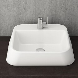 Bocchi Firenze Batarya Banklı Çanak Lavabo Parlak Beyaz 1074-001-0126 - BOCCHI