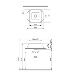 Bocchi Firenze Çanak Lavabo Mat Gri 1005-006-0125 - 2