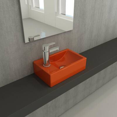 Bocchi Milano Dar Sol Lavabo 37 Cm Parlak Turuncu 1418-012-0126 - 2