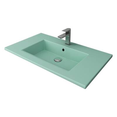 Bocchi Milano Etajerli Lavabo 100 cm Mat Mint Yeşil 1105-033-0126 - 1