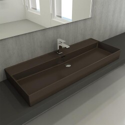 Bocchi Milano Etajerli Lavabo 120 cm Mat Kahverengi 1394-025-0126 - 2