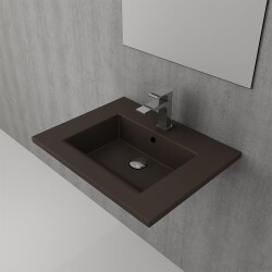 Bocchi Milano Etajerli Lavabo 60 cm Mat Kahverengi 1161-025-0126 - 2