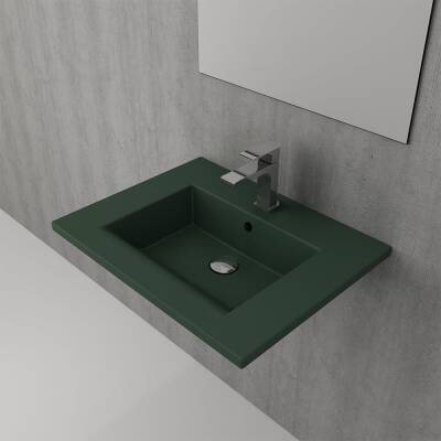 Bocchi Milano Etajerli Lavabo 60 cm Mat Yeşil 1161-027-0126 - 2