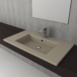 Bocchi Milano Etajerli Lavabo 80 cm Mat Kaşmir 1113-011-0126 - 2