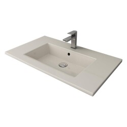 Bocchi Milano Etajerli Lavabo 80 cm Parlak Bisküvi 1113-014-0126 - 1