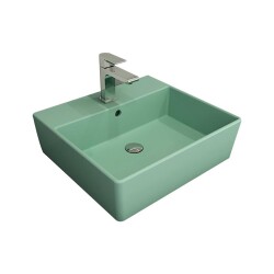 Bocchi Milano Lavabo 50 cm Mat Mint Yeşil 1216-033-0126 - 1