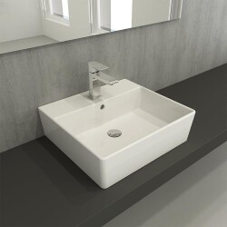 Bocchi Milano Lavabo 50 cm Parlak Beyaz 1216-062-0126 - BOCCHI (1)