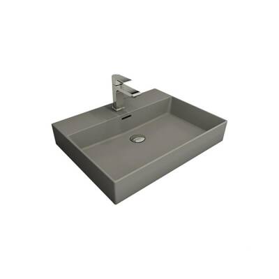 Bocchi Milano Lavabo 60 Cm Mat Gri 1376-006-012 - 2