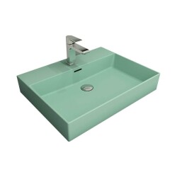 Bocchi Milano Lavabo 60 Cm Mat Mint Yeşil 1376-033-0126 - 1